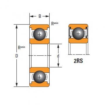  Thin Section61805-2RS-C3 TIMKEN