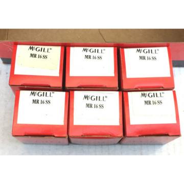 McGill MR16 SS Bearing Bearring MM0C2 188100-301 New Lot of 6