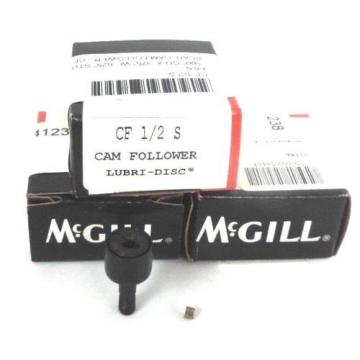 LOT OF 3 NIB MCGILL CF12S CAM FOLLOWERS 1/2IN, CF-12-S