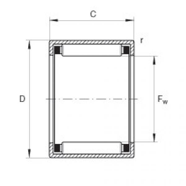 FAG   510TQI655-1   Drawn cup needle roller  with open ends - HK0205-TV Industrial Plain Bearings #1 image