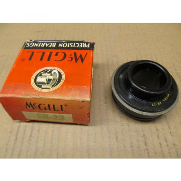 1 NIB MCGILL ER-23 ER23 WIDE INNER RING BEARING INSERT #1 image